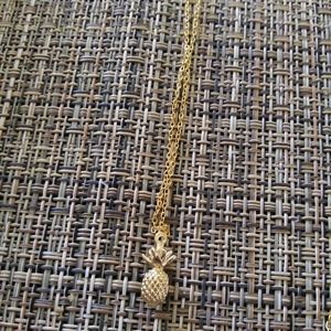 See photo Tiny Gold Pineapple on Gold Necklace